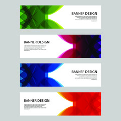 Fototapeta premium Vector Abstract design banner web template
