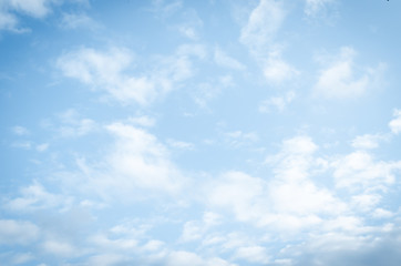 Blue sky and white clouds