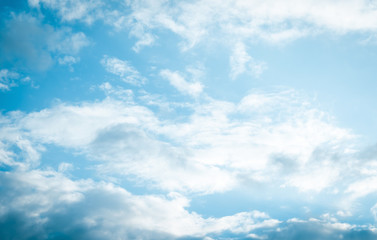 Blue sky and white clouds