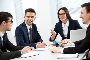 Business people working together in the office