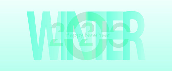 Happy new year 2020 design template. Design for calendar, greeting cards or print. Year of rat patronage