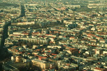 Berliner Häusermeer; Blick vom Fernsehturm über die Spandauer Vorstadt