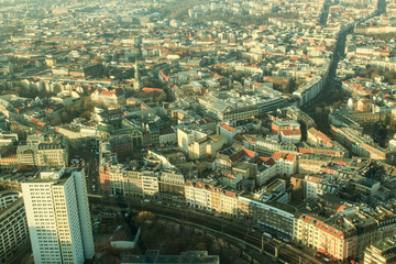 Berliner Häusermeer; Blick vom Fernsehturm über die SpandauerVorstadt