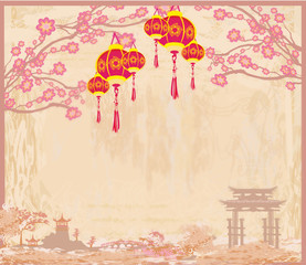 Oriental Happy Chinese New Year card