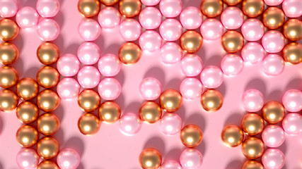 Beautiful background with geometric shape. 3d illustration, 3d rendering.