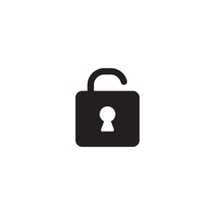 Unlock icon symbol vector illustration