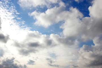 blue sky with clouds