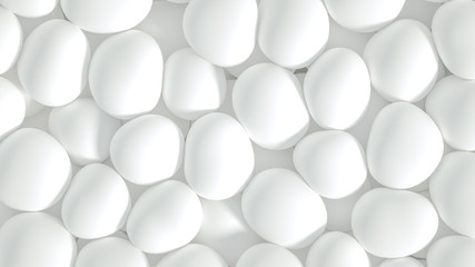 Beautiful background with beads, particles and simulation. 3d illustration, 3d rendering.