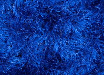 Blue artificial fur for texture