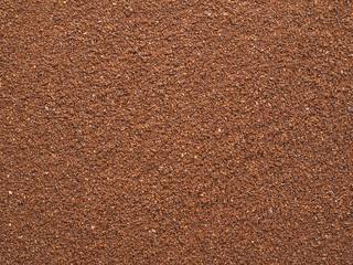 The texture of the ground coffee. Dominican Republic.