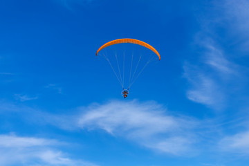 paraglider in the sky