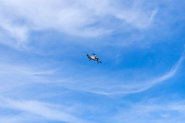 quadcopter in the sky