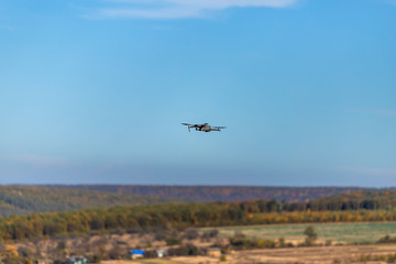 quadcopter in the sky