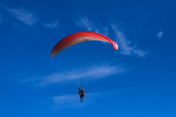 paraglider in the sky