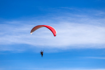 paraglider in the sky