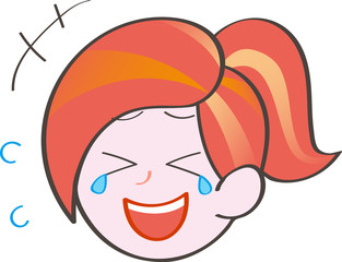 女性　顔　表情