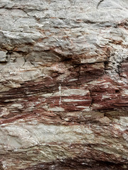 Texture background of rock. Rocky surface close-up.