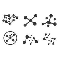 Fototapeta na wymiar Set Molecule vector illustration design