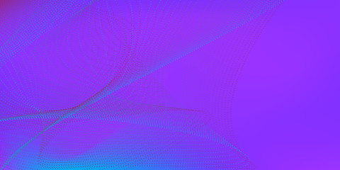 Abstract Blue, Purple Waves on the Dark. Abstract Background Electricity. Art Vector Background Futuristic Design. Virtual Space.