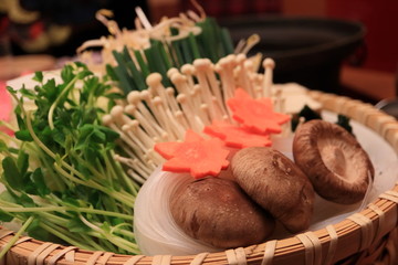 鍋用野菜の盛り合わせ