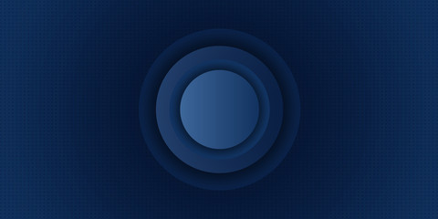 Dark Blue Modern Circle Abstract Background Presentation