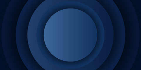 Dark Blue Modern Circle Abstract Background Presentation
