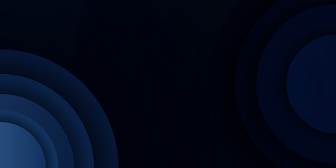 Dark Blue Modern Circle Abstract Background Presentation