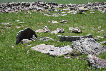 graves of primitive people in Armenia