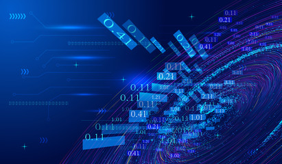 The big data background of network technology constructed by cosmic particle vortex