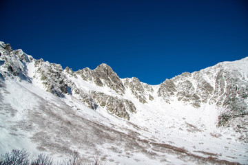 千畳敷カールの冬　雪山