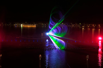 Music fountain water curtain movie images