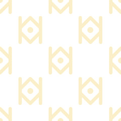 Seamless pattern with dark ethnic elements