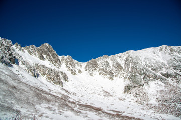 千畳敷カールの冬　雪山