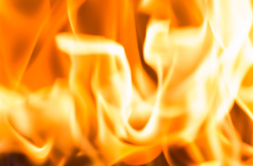 Fire flame burning glowing on black dark background, hot heat energy fuel fire motion pattern...