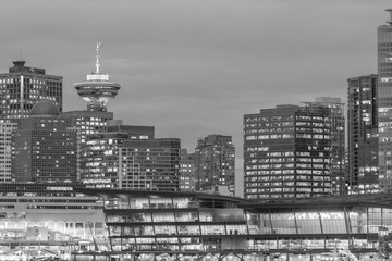 Fototapeta na wymiar Beautiful view of downtown Vancouver skyline, British Columbia, Canada