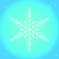 Fototapeta na wymiar christmas card with snowflakes