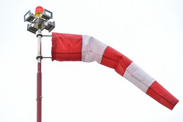 A wind gauge shot against outcast sky