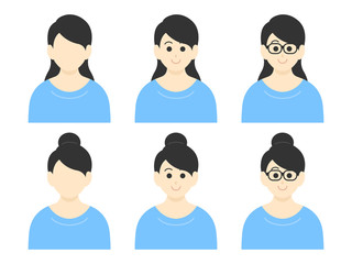 私服姿の女性のイラスト