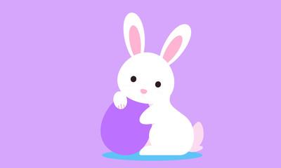 Easter bunny with egg