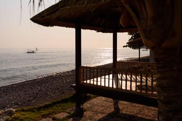 sunset on the beach
