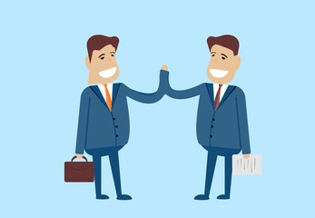 two businessmen shaking hands