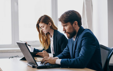 business people working in office