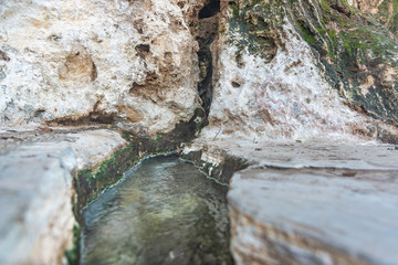 Brook with spring water.