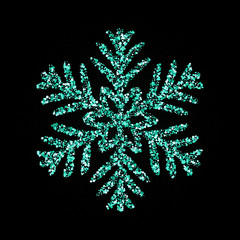 blue glitter snowflakes texture isolated on white background. Vector illustration. eps 10