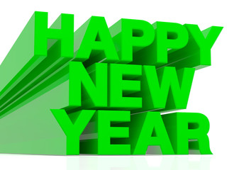 HAPPY NEW YEAR 3D rendering