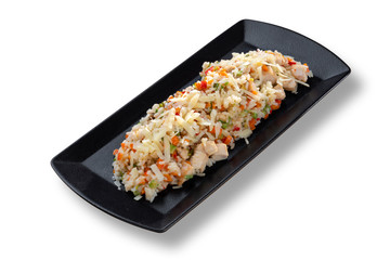 Delicious risotto with chicken