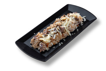 Delicious risotto with mushrooms