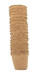 Fiber pots isolated.
