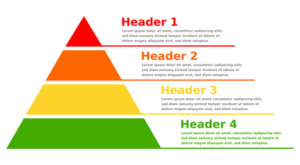 Pyramid infographic chart