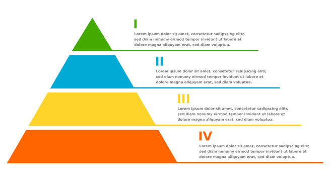 Pyramid infographic chart